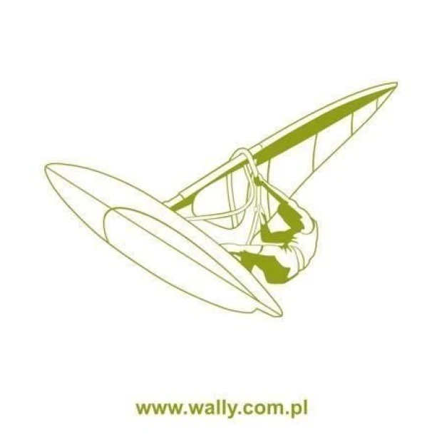 Dynamic windsurfing painting template, perfect for a modern youth room with an energetic vibe.