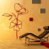 Elegant flower painting template 1341 in a warm shade, perfectly matching modern decor.