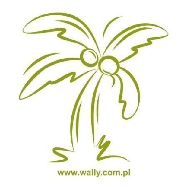 Stylish palm in a delicate green vector design, perfect for a modern boho interior.