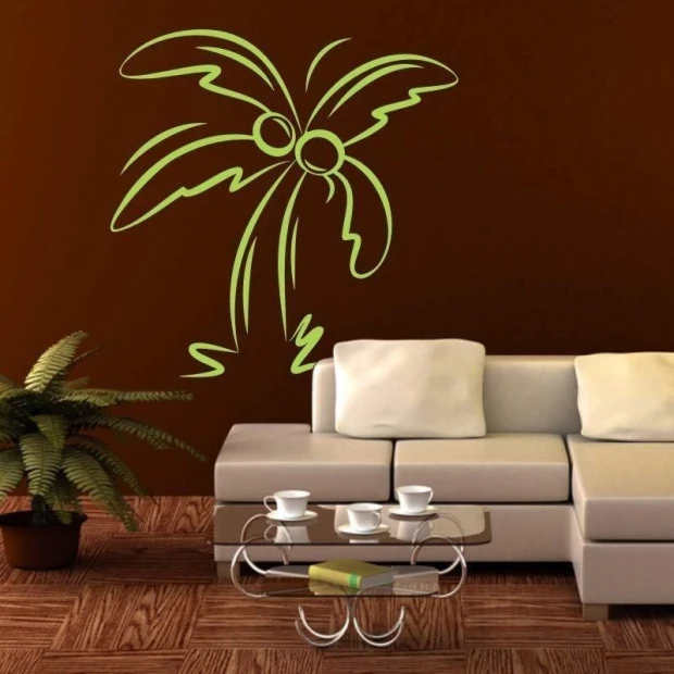 Stylish pastel palm, perfect for a modern living room, adding freshness and an exotic touch.