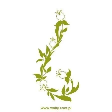 Elegant floral sticker 1426, perfect for creating a cozy atmosphere in a modern interior.