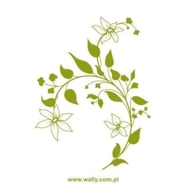 Elegant floral sticker, perfect for creating a spring vibe in a modern interior.