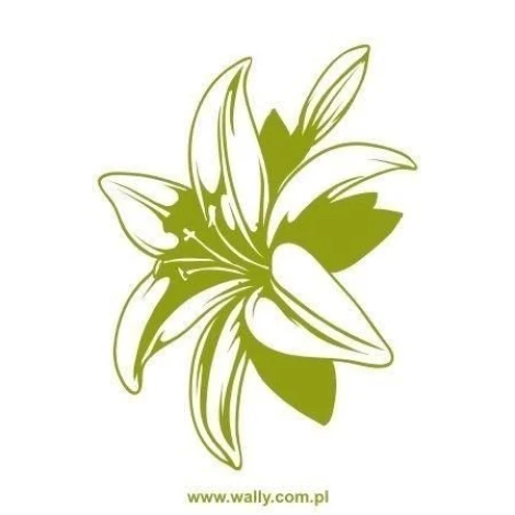 Pastel floral sticker 1437, perfect for modern interior decor, adding freshness to your space.