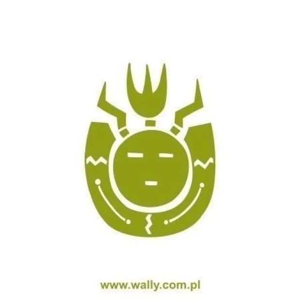Stylish Indian sticker 1522 in vibrant green, perfect for modern interiors or a child\'s room.
