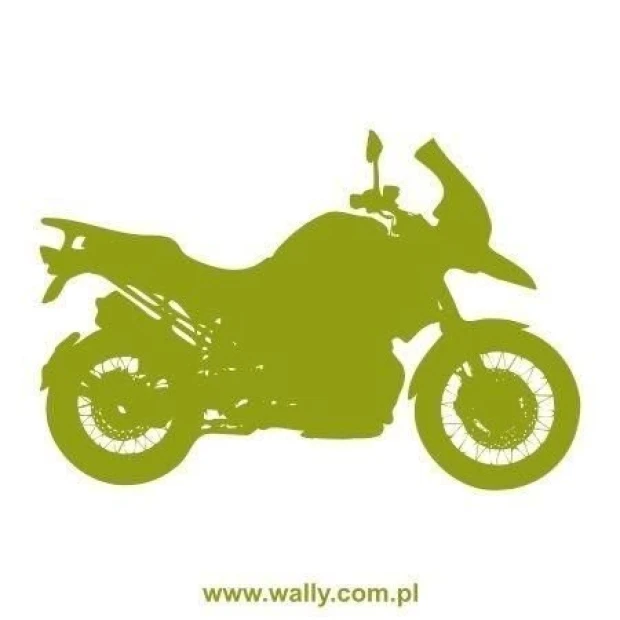 Stylish motorcycle sticker in vibrant green, perfect for modern interior enthusiasts.