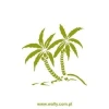 Stylish palm sticker 1621, perfect for creating an exotic atmosphere in a modern interior.
