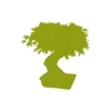 Bonsai sticker in vibrant green, perfect for modern interiors, adding a touch of harmony.
