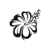 Elegant minimalist floral sticker 1696, perfect for modern interiors.