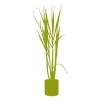 Stylish potted plant sticker in vibrant green, perfect for modern interiors.