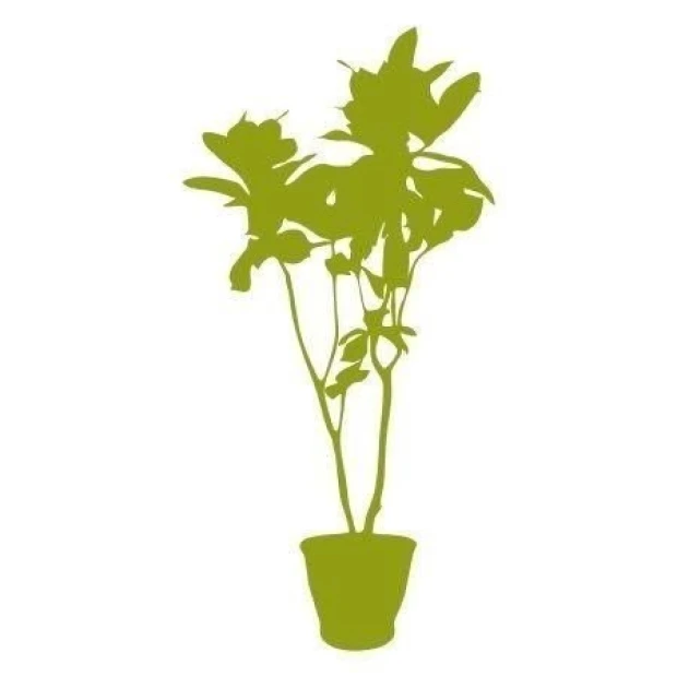 Stylish plant sticker, perfect for brightening up a modern interior with pastel shades.
