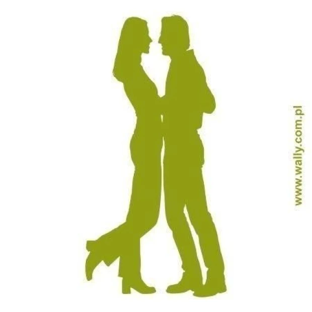 A loving couple in a minimalist style, perfect for enlivening a modern interior.