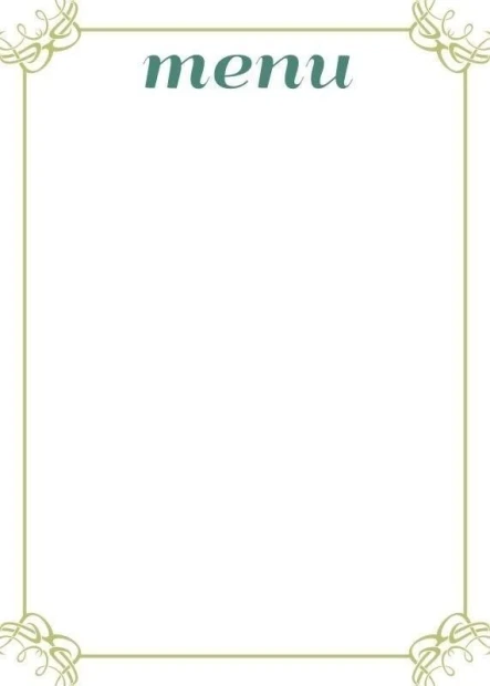 Elegant dry-erase board 030 menu with a subtle frame, perfect for a modern kitchen or dining area.
