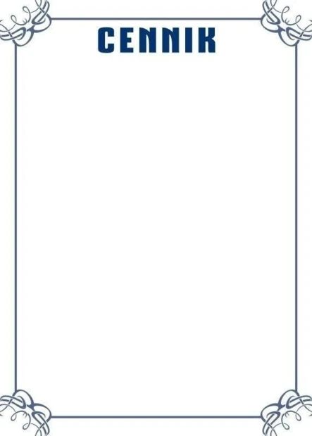 Elegant whiteboard 034 with ample space for pricing, perfect for modern offices.
