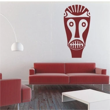 Expressive African sticker 1493, perfectly complements a modern living room, adding character.