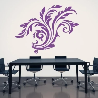 Elegant floral sticker 1682 in shades of purple, perfectly complementing modern interiors.
