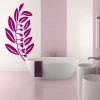 Stylish purple leaf sticker, perfect for a modern bathroom, adding character and charm.
