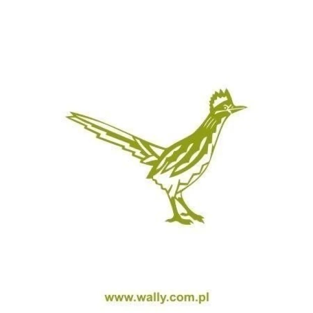 Boho-style Indian painting template 1505 featuring a stylized bird in muted green tones.