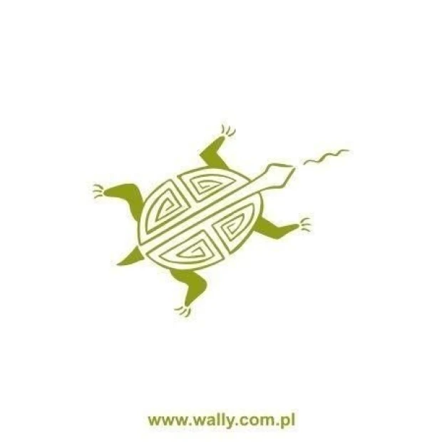 Boho-style Indian painting template 1510 featuring a green turtle with ethnic patterns.