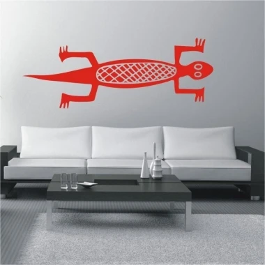 African painting template 1486 in a modern living room, adding character with its vibrant colors.