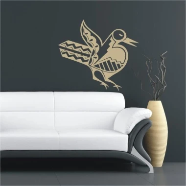 Stylish Indian sticker 1516 in a geometric pattern, perfect for a modern living room, adding charm.