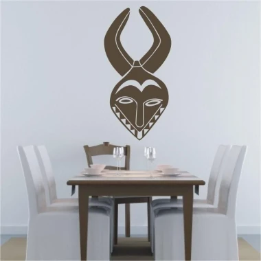 Stylish Indian sticker 1517, adding character to a modern dining room with minimalist decor.