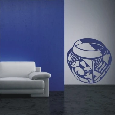 Ethnic-style Indian sticker 1519, perfect for modern interiors with blue accents.