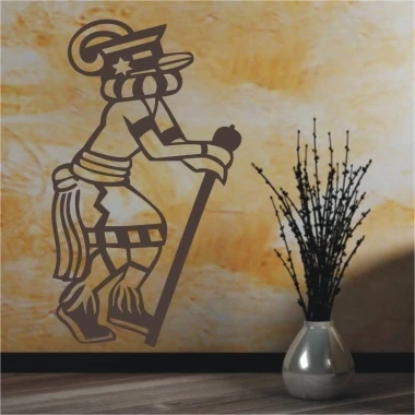 Indian sticker 1524 in a stylish interior, adding character and originality to a modern living room.