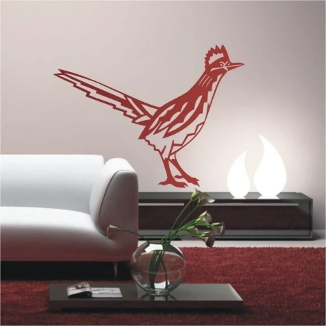 Indian painting template 1505 featuring a stylish bird in warm tones, perfect for home decor.
