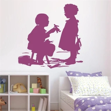 Charming kids\' sticker 1584, adding color and joy to your little one\'s cozy room.