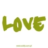 Stylish Love 1654 painting template in vibrant green, perfect for modern interiors.