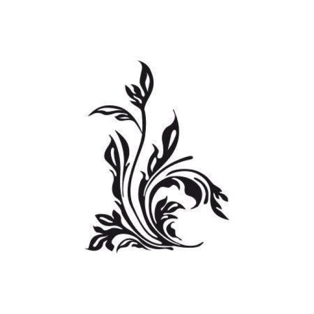 Elegant floral painting template 1681, perfect for stylish arrangements in modern interiors.