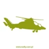 Stylish helicopter painting template in an energetic shade of green, perfect for a child\'s room.
