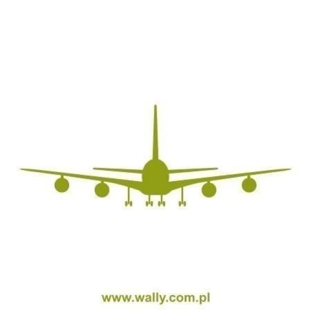 Stylish green airplane wall art template, perfect for a little traveler\'s room.