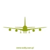 Stylish green airplane wall art template, perfect for a little traveler\'s room.