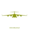 Stylish airplane painting template in minimalist design, perfect for a little pilot\'s room.