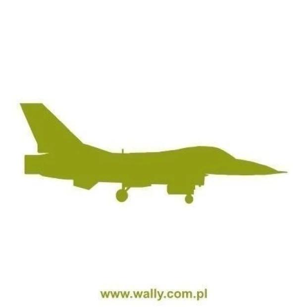 Stylish airplane painting template 1597 in trendy muted green, perfect for a young pilot\'s room.