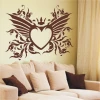 Stylish heart sticker 1656, perfect for a modern living room, adding elegance and character to any space.