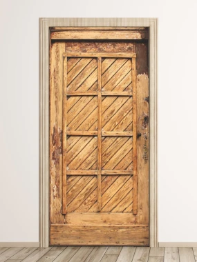 Rustic Gdańsk door wallpaper 298, perfect for cozy interiors, highlighting nature.