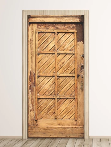 Rustic Gdańsk door wallpaper 298, perfect for cozy interiors, highlighting nature.