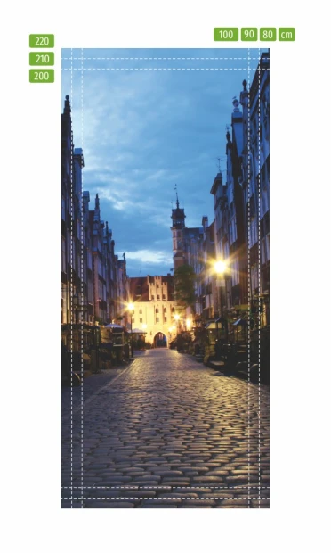Charming Gdańsk Mariacka 291 wallpaper brings the ambiance of old streets to a modern interior.