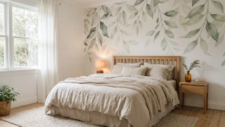 Mural in the bedroom - arrangements that will make the space cozy