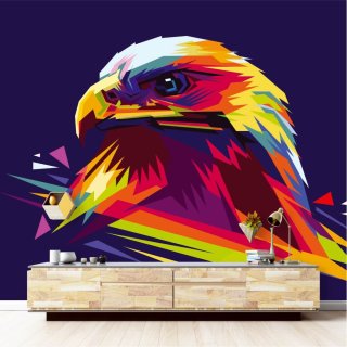 Color latex mural "Eagle"