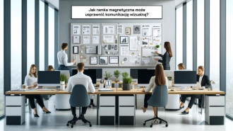 Magnetic frame - utilizing A4 formats in visual communication