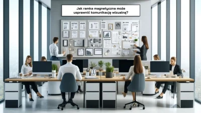 Magnetic frame - utilizing A4 formats in visual communication