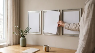 Magnetic frame - utilizing A4 formats in visual communication