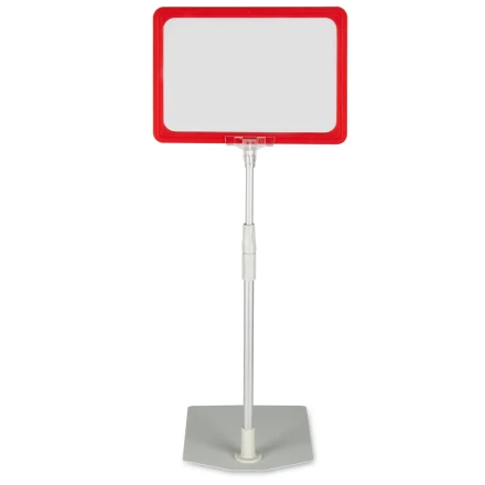 Double-sided dry-erase board in a frame on a telescopic stand A3, A4, A5