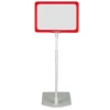 Double-sided dry-erase board in a frame on a telescopic stand A3, A4, A5