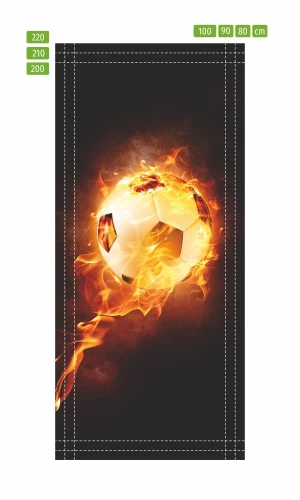 Wallpaper For Doors Soccer Fp 6090