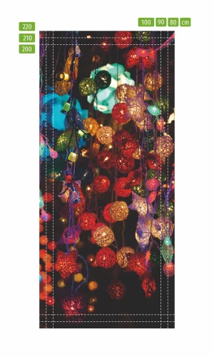 Wallpaper For Doorss For Colourful Lanterns Fp 6270