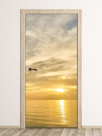 Wallpaper For Doors For Sunset Doors By The Sea Fp 6198